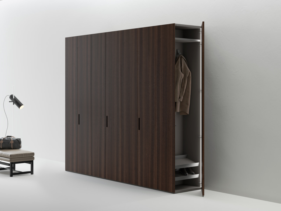 Wardrobe with end module