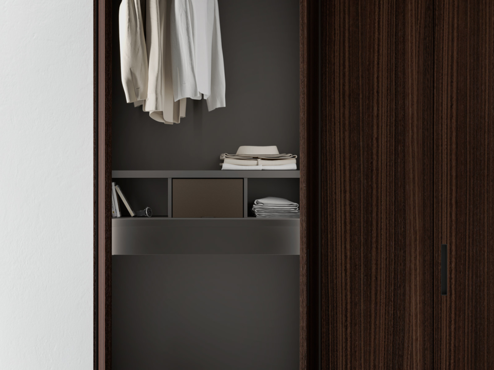 Wardrobe with end module