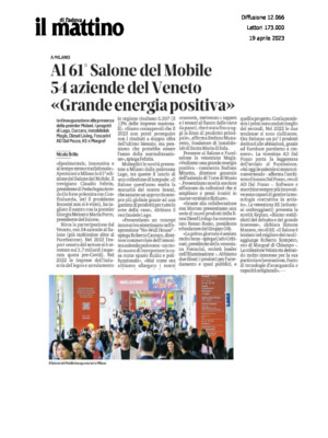 Al 61° Salone del Mobile 54 aziende del Veneto 